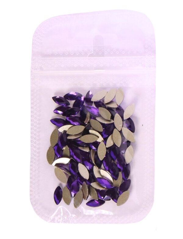 GEMAS CRISTAL COLORES 1/ 25 PZ (MORADO)